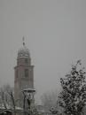 Vezzano sul Crostolo - campanile neve